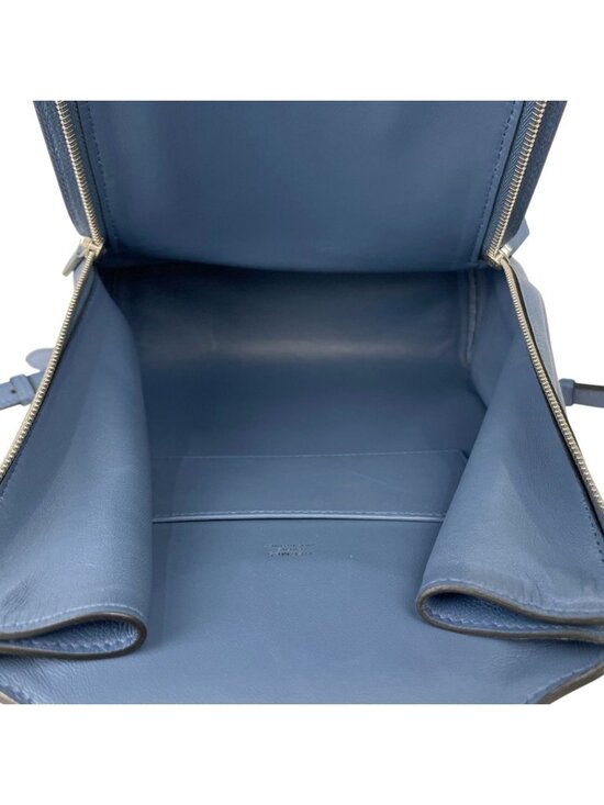 Hermes Sac a Dos Gray Backpack Leather Blue Agat main image 6